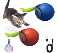 Speedy Tail 2.0, Speedy Tail Cat Toy, Automatic Moving Cat Toy Ball with Tail,Three Mode Switching Interactive Cat Ball, USB Rechargeable Cat Interactive Toys for Indoor Cats (Mix)