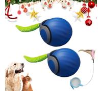 Speedy Tail 2.0, Speedy Tail Cat Toy, Smart Ball Interactive Cat Toy for Indoor Cats, USB Rechargeable Automatic Moving Cat Toy Ball, Relieve Anxiety, 2 Speed Adjustment & Replacement Tail (Blue*2)