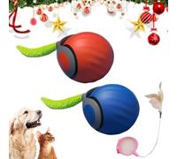 Speedy Tail 2.0, Speedy Tail Cat Toy, Smart Ball Interactive Cat Toy for Indoor Cats, USB Rechargeable Automatic Moving Cat Toy Ball, Relieve Anxiety, 2 Speed Adjustment & Replacement Tail (Mix)