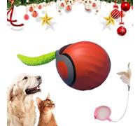 Speedy Tail 2.0, Speedy Tail Cat Toy, Smart Ball Interactive Cat Toy for Indoor Cats, USB Rechargeable Automatic Moving Cat Toy Ball, Relieve Anxiety, 2 Speed Adjustment & Replacement Tail (Orange)