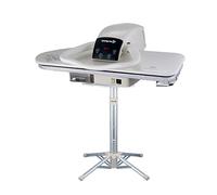 Speedypress Prensa de planchado de vapor 91HD blanca resistente profesional 91 cm con soporte (accesorio de hierro gratis, filtro de agua antiescala, cubierta de repuesto y fieltro de espuma)