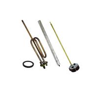 SPEEM | Kit Reparación Termo Eléctrico | Pack Resistencia con vaina para termostato 1.2KW + Ánodo de Magnesio 250mm + Junta Goma + Termostato Varilla 270mm | Termo Electrico | Repuesto de Termo Agua