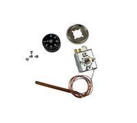 SPEEM | Kit Termostato Imit TR2 0-90ºC | Incluye Mando regulador y embellecedor Compatible Imit | Controlador de Temperatura | Regulador térmico analógico | Recambio Universal para calefacción