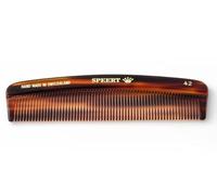 Speert #42 - Peine de dientes estrechos hecho a mano, tortuga, acetato de la Habana, fino, recto, fino, desenredante, desenredar, peinar, peinar, peluquería, peluquería, mojado y seco, bolsillo,
