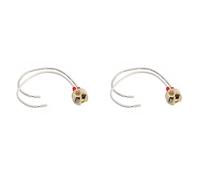 SPeesy 2 portalámparas halógenas MR16/GU5.3 para lámpara LED, cable de cerámica, conector principal