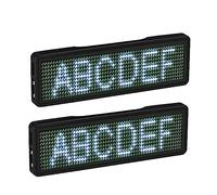 Speesy 2 x Bluetooth LED nombre recargable señal pantalla un desplazamiento programable DIY pantalla LED, tipo 5