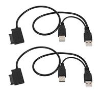 Speesy 2 x SATA Slim USB 2.0 A 7 + 6 Alimentador Externo para Laptop SATA Adapter Converter Ventana