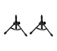 Speesy 2 x Soporte para Micrófono de Mesa Plegable con Trípode para Podcast, Chat Online, Conferencias, Conferencias, Reuniones Y