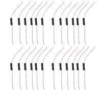 Speesy 24 Piezas Cableado Conector 1.5V AAA Batería Titular Plástico Caso Almacenamiento Caja - Negro