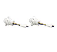 Speesy 2X Mini PIR Detección del Sensor de Movimiento Un Infrarrojos 220V Tiempo Ajustable Un Infrarrojos Automático LED Bruja