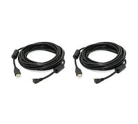 Speesy 2X Mini USB B Tipo 5Pin Ángulo De 90 Grados A USB 2.0 Datos Con Núcleo De Ferrita EMI 5 Metros