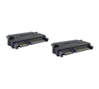 Speesy 2X SATA 22P 7 + 15 Adaptador Convertidor Un SATA 22 Pin Hembra