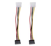 Speesy 2X SATA poder femenino de Molex al adaptador del convertidor, 6 pulgadas