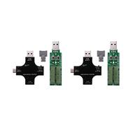 Speesy 2X Tester USB C, Tester USB Tipo C 2 En 1 Multímetro Digital IPS con Pantalla Un Color, Voltaje, Corriente, Potencia, Temperatura, con Cargador
