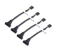 Speesy 4 unidades 15 centímetros USB 3.0 A 20 Pin Conector A USB 2.0 9 Pin Hembra Adaptador