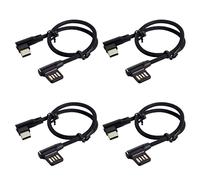 Speesy 4 x USB C 3.1 tipo C de izquierda de ángulo recto datos USB 2.0 de 90 grados con para tableta y teléfono 15 cm