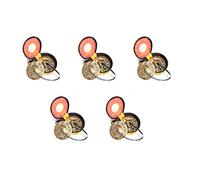 Speesy 5 platillos de yoga de latón, campanillas de campana, estilo budista tibetano, meditación, yoga, accesorio para instrumentos, platillos C