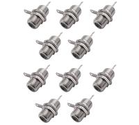 Speesy 50 unids Tipo F Adaptador de Enchufe A Jack Hembra para Montaje en Panel