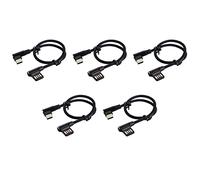 Speesy 5X USB-C 3.1 Tipo-C De Izquierda De Ángulo Recto Datos USB 2.0 De 90 Grados Con Para Tablet Y Teléfono 15cm
