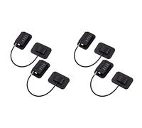 Speesy Bloque de nevera con combinación en 4 piezas, bloque de nevera para niños, cerradura de ventana de seguridad para niños, cerradura de puerta para niños