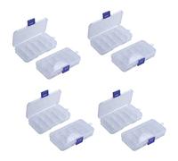 Speesy Caja De Componentes Electrónicos Con Resistencias De Plástico Portátiles De 8 Piezas Con 10 Ranuras