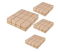 Speesy Caja de de papel kraft de 96 piezas, caja de joyería de papel kraft pequeña, caja de de embalaje de cartón hecha a mano, decoraciones de boda