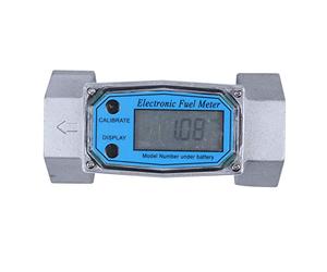 Speesy CaudalíMetro Digital K24 Medidor ElectróNico de Turbina LíQuida CaudalíMetro ElectróNico 1.5 Pulgadas Medidor de Flujo de Aceite Combustible 40-280L / Min