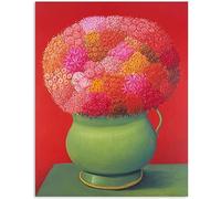 SPeesy Fernando Botero Posters Fernando Botero Flores Rojas Arte de la pared Pintura abstracta en lienzo Fernando Botero Impresiones Decoración del hogar Imagen 50x70cmx1 Sin marco