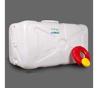 SPEGZ Bidón para Agua Barril De Almacenamiento De Agua De Grado Alimenticio con Manguera De Pico, Tanque De Agua De Plástico Horizontal para El Hogar, Cubo De Almacenamiento De Agua(Size:45L)