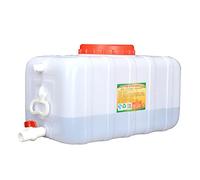 SPEGZ Bidón para Agua Contenedor De Agua De PláStico Horizontal Espesa Blanca Tanque De Agua De La Tina PortáTil Agua Potable DepóSito Adecuado para El Uso De Coches De Viaje De Campo(Size:80L)