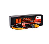 Spektrum SPMX53S50H5 5000mAh 3S 11.1V Smart G2 LiPo 50C Hard Case IC5, Grey/Silver