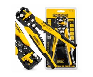 Spelafili automatico 3 in 1 per cavi 200 mm, pinza multifunzione per rimuovere l’isolamento, tagliare cavi e crimpare terminali.