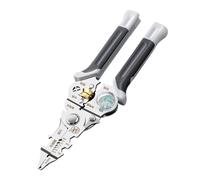 Spelafili Elettrici - 20,5cm Pinza Multifunzione In Acciaio | Crimpatore Con Tagliafili E Rilevatore Di Tensione | Strumento Portatile Per Cablaggio E Lavori Elettrici Professionali