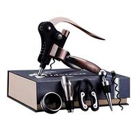SPELAX Juego de abridor de Vino, Juego Manual de abridor de Botellas de Vino, 6 Piezas, Herramientas de sacacorchos, Juegos de Accesorios para Vino utilizados en Bares de Restaurante, hogar