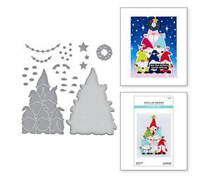 Spellbinders - Árbol de gnomo- Gnomo para Navidad
