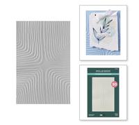 Spellbinders Carpeta con esquinas forradas en relieve 3D de The Modern Botanicals Collection de Dina Wakley