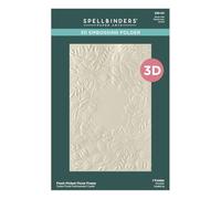 Spellbinders Carpeta de grabado en relieve 3D con marco floral de The Woodland Tales Collection
