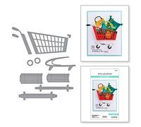 Spellbinders - Carrito de compras 3D - orientado a la derecha - Añadir al carrito también