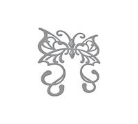 Spellbinders D-Lites - Plantilla de Rebel Mariposas Troquel, diseño de Flor, Color marrón