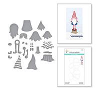 Spellbinders Dancin' Gnome Merry Collection - Troqueles de metal grabado