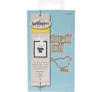 Spellbinders Die D-Lites Gracias Grabado/Troqueles finos como oblea