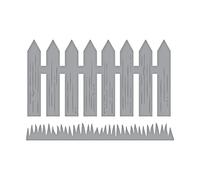 Spellbinders Die Picket Fence D-Lites-Troquel para Valla, Metal, marrón, 15.2 x 9 x 0.2 cm