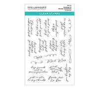 Spellbinders Envelope of Wonder Sentiments - Juego de sellos transparentes de The Envelope of Wonder Collection