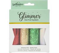 Spellbinders GLF-033 Glimmer Papel de Aluminio, 4 Unidades, Vacaciones, Talla única