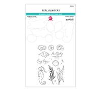 Spellbinders Juego de sellos y troqueles de jardín de la colección Seahorse Kisses de Dawn Woleslagle, metal, ONE