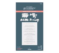 Spellbinders Let's Celebrate Sentiments - Placa de prensa de metal