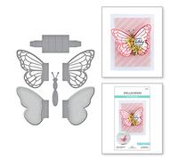 Spellbinders Muere Pop de Bibiâ€s Butterflies Collection por Bibi Cameron - Plantilla para troqueles grabados, bronce 48 unidades