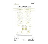 Spellbinders Navidad desiluminada Juego de Placas y Troqueles en Caliente, metálico