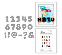 Spellbinders Números de ratón clásicos y troqueles grabados de puntuación de The Say Cheese Classic Mouse Collection
