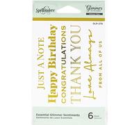 Spellbinders Essential GLIMMER Sentiments, GLP-278